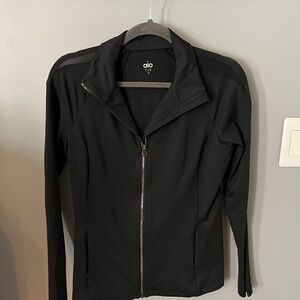 Alo Women's Black Mesh sides Jacket